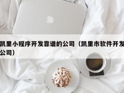 凯里小程序开发靠谱的公司（凯里市软件开发公司）