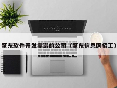 肇东软件开发靠谱的公司（肇东信息网招工）