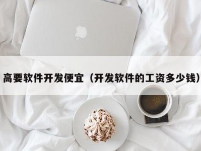 高要软件开发便宜（开发软件的工资多少钱）