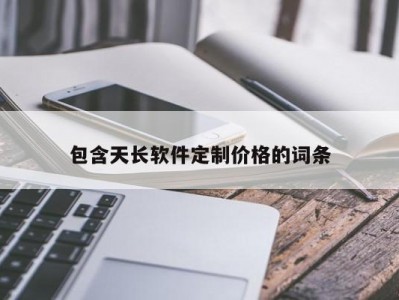 包含天长软件定制价格的词条