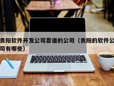 贵阳软件开发公司靠谱的公司（贵阳的软件公司有哪些）