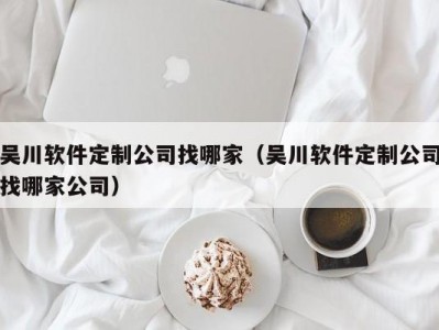 吴川软件定制公司找哪家（吴川软件定制公司找哪家公司）